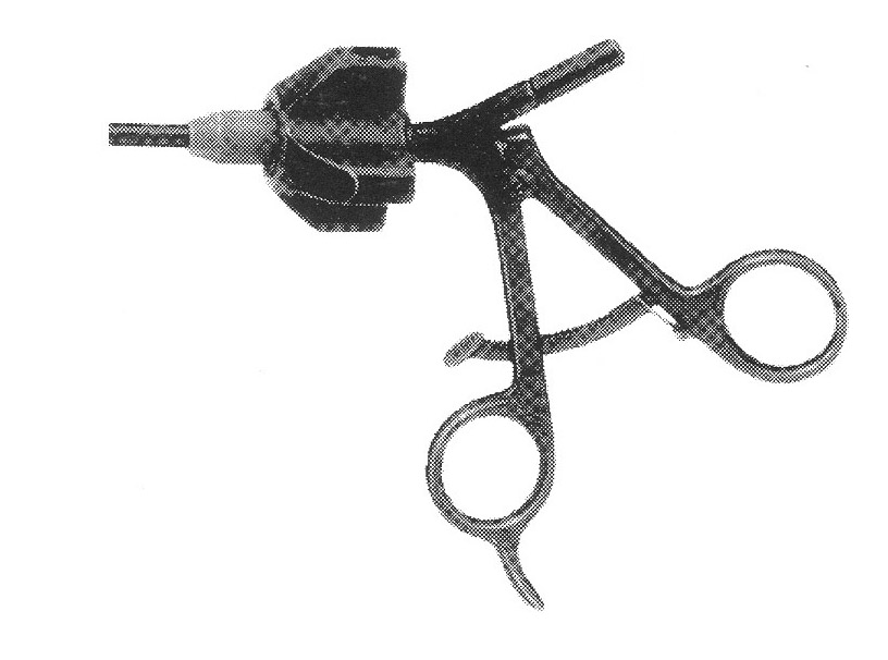 İZOLELİ ENDO  KAVRAMA FORSEPS G MODEL SAP ÇAP: 5MM L:36CM